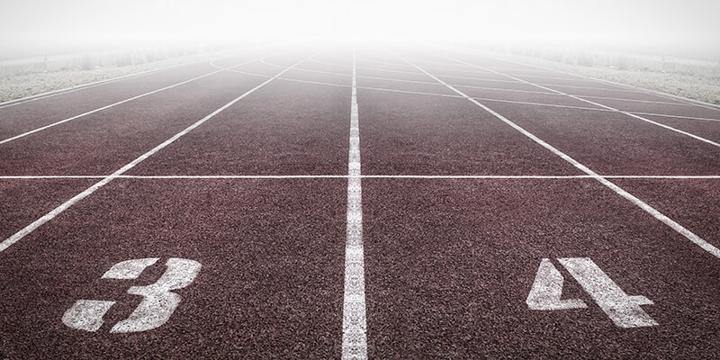 start line of a running track